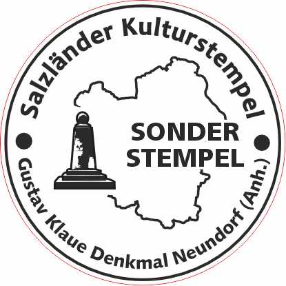 Litfaß-Säule zum Gustav-Klaue-Denkmal